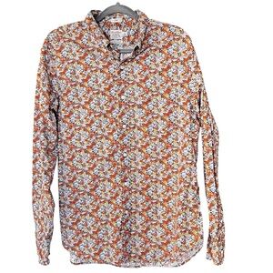 J.Crew Reimagined cotton Floral Long Sleeve Blouse size Large